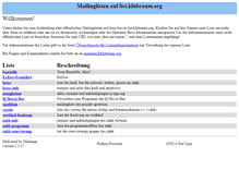 Tablet Screenshot of list.klubraum.org
